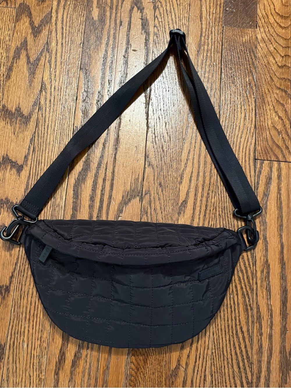 Fawn quilted black Crossbody Waist Bag